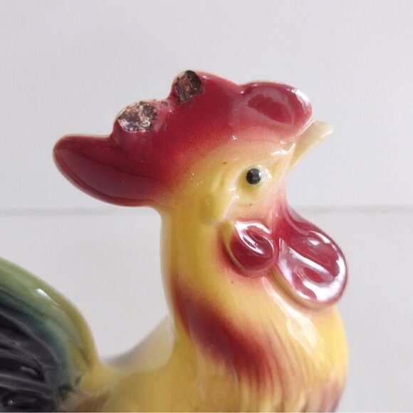 Vintage 1950s Royal Windsor Chickens Rooster & Hen Ceramic Figurines - Picture 7 of 10